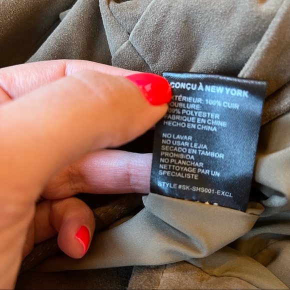 Intermix brown goat suede tie-waist shorts size small - Picture 8 of 8